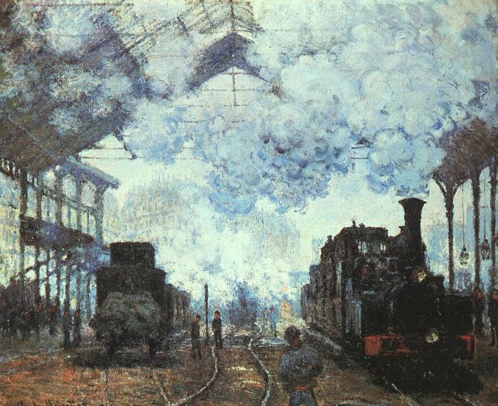 Claude Monet Arrival at St Lazare Station oil painting picture